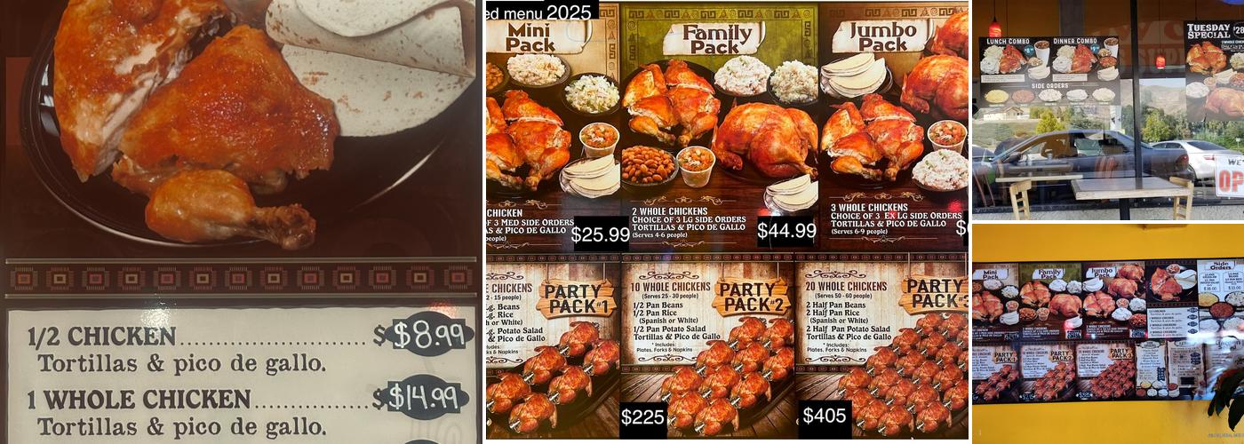 Juan’s Super Pollo Menu