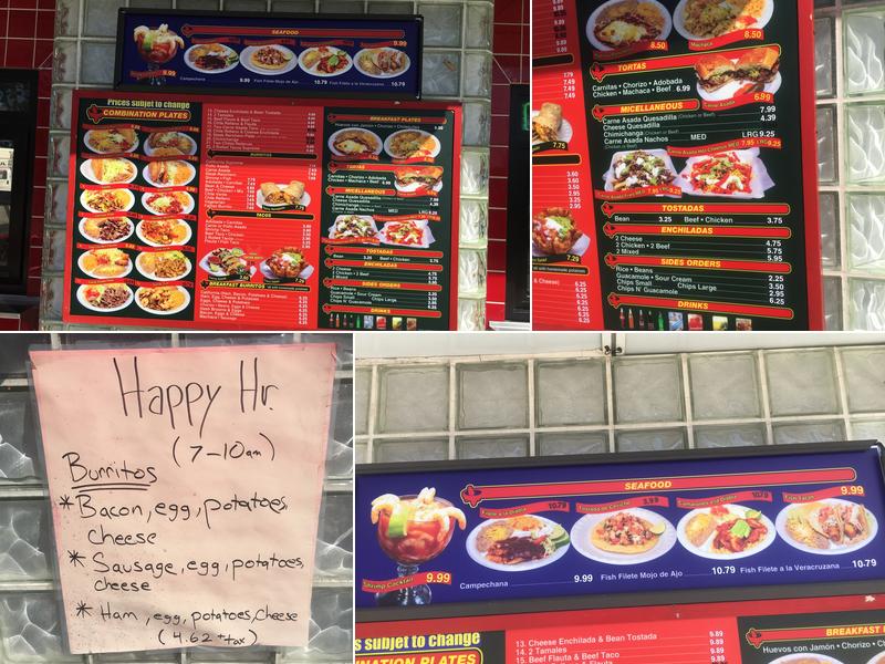 Salsa Mexican Food Menu