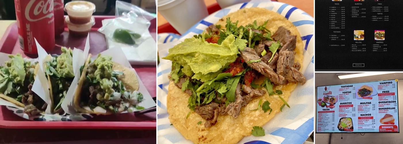 Tacos Asadero Menu