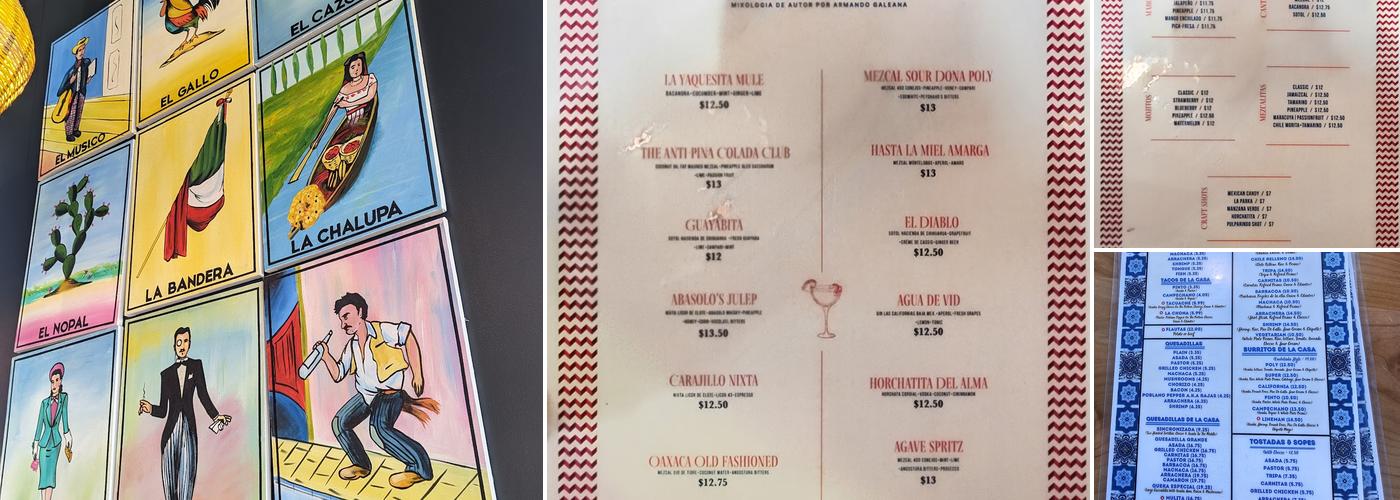 D'Poly Taco, Grill & Beer Menu