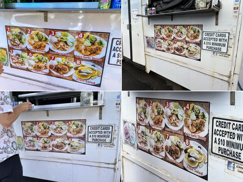 Jenny’s Shrimp Truck Menu
