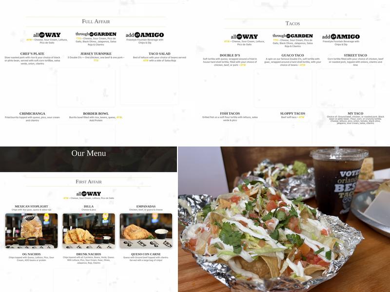 Gringos Locos UCF Menu