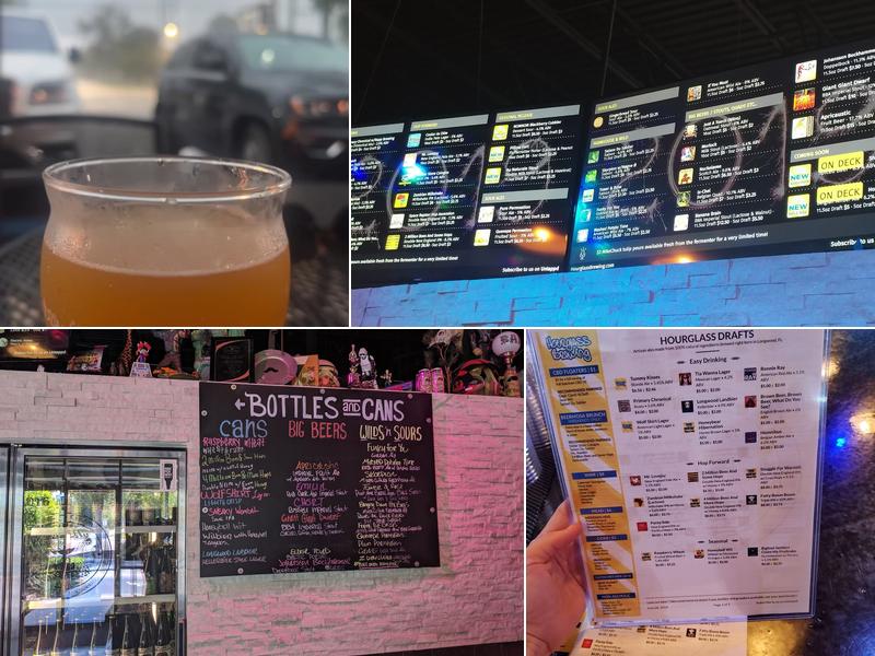 Hourglass Brewing Menu