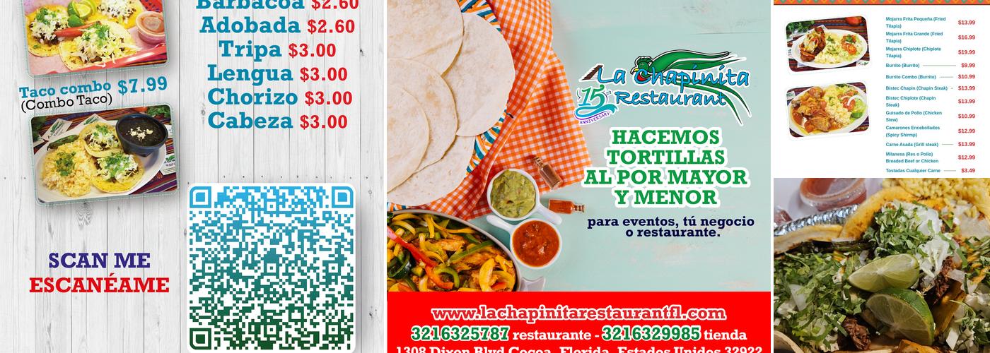 La Chapinita Menu