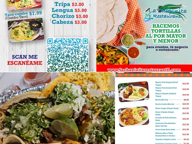 La Chapinita Menu