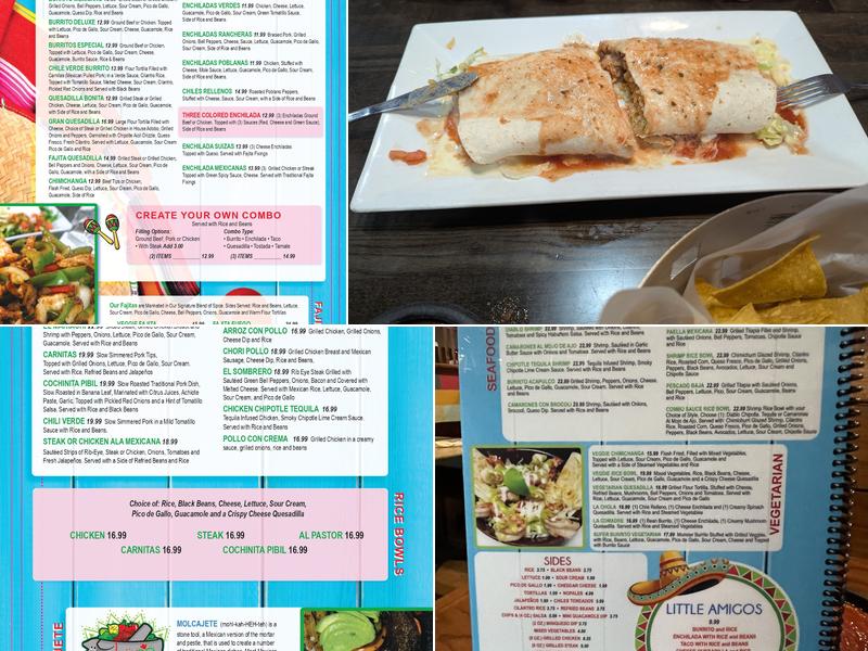 El Molcajete Cocina Mexicana Menu