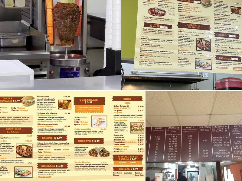 Taqueria el amigo Menu