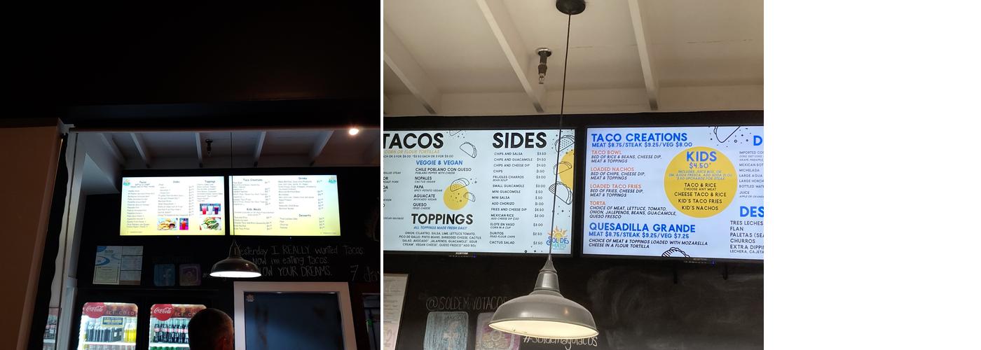 Sol De Mayo Tacos Menu