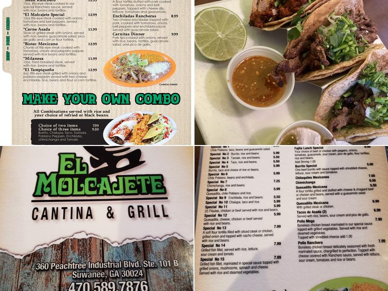 El Molcajete Cantina & Grill Menu
