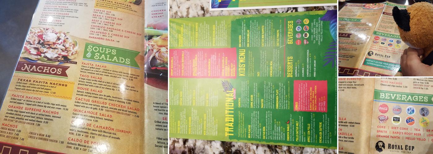 Cactus Cantina of Fairhope Menu