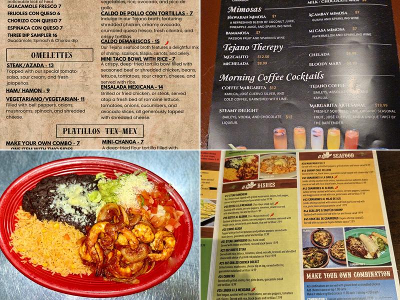 El Tejano Menu