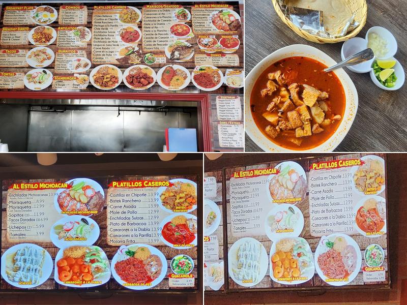 Azadero Mexican Grill Menu