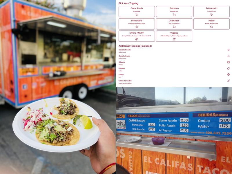 El Califas Tacos Menu