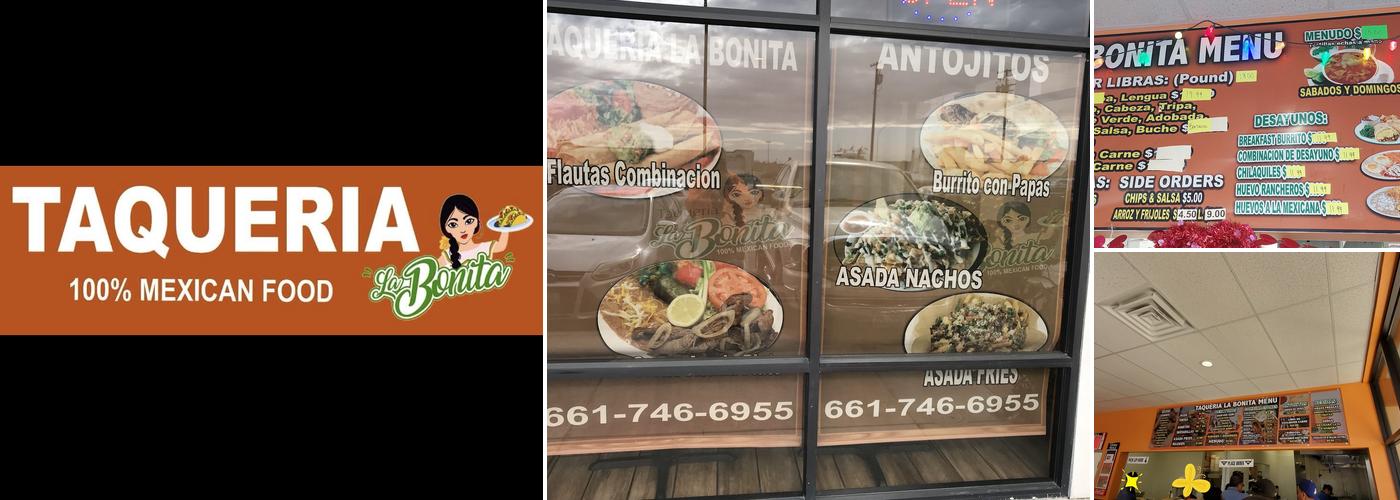 Taqueria La Bonita Menu