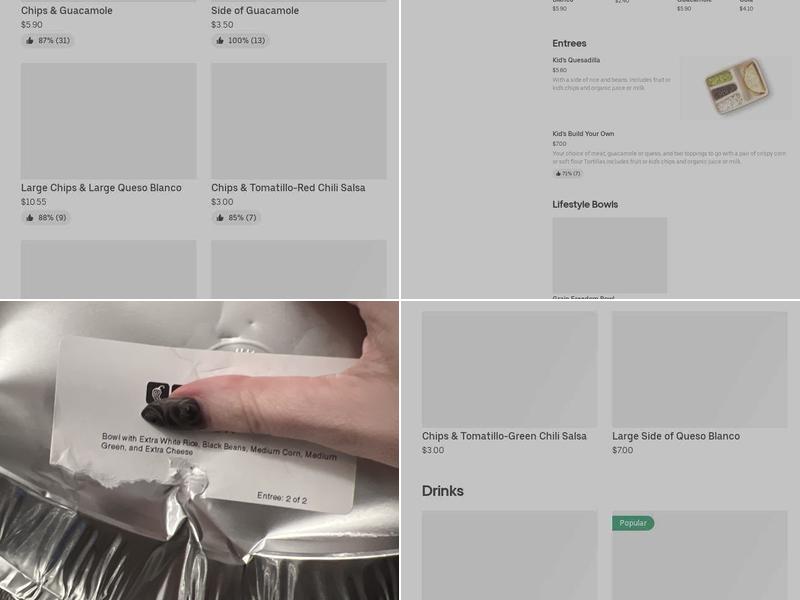 Chipotle Mexican Grill Menu