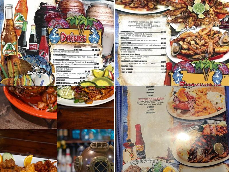 Las Islitas Mariscos Menu