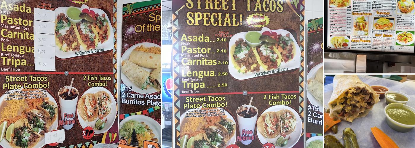 Los Alazanes Mexican Food Menu