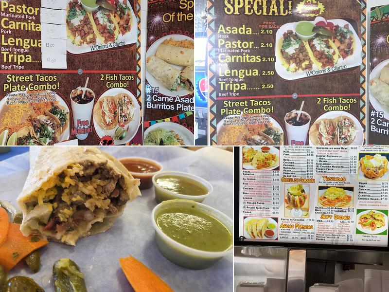 Los Alazanes Mexican Food Menu