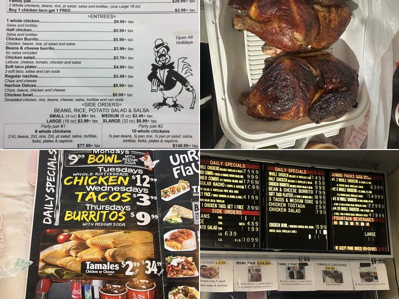 El Pollo Dorado Menu