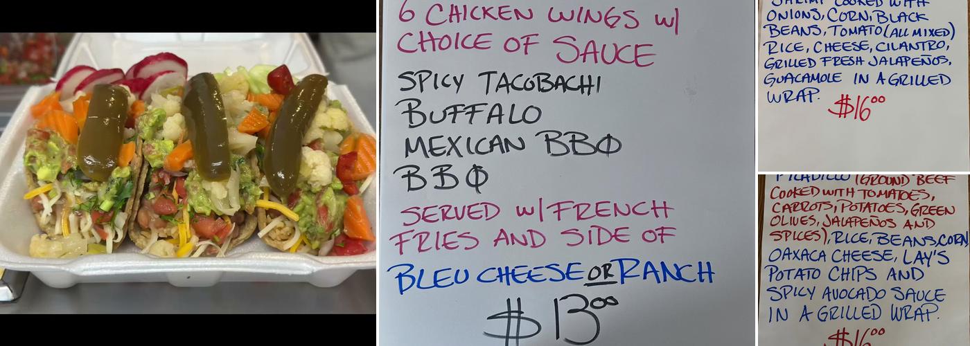 Taco Bachi Menu