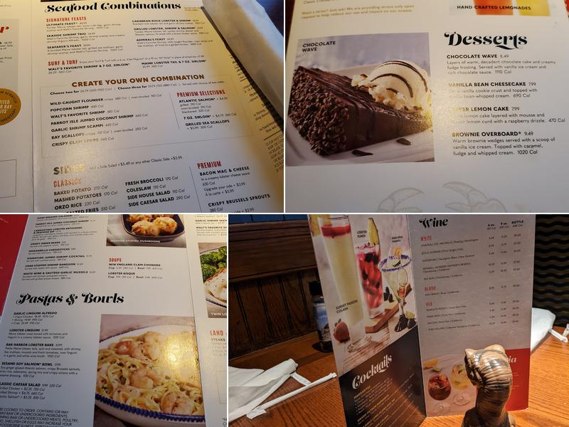 Red Lobster Menu