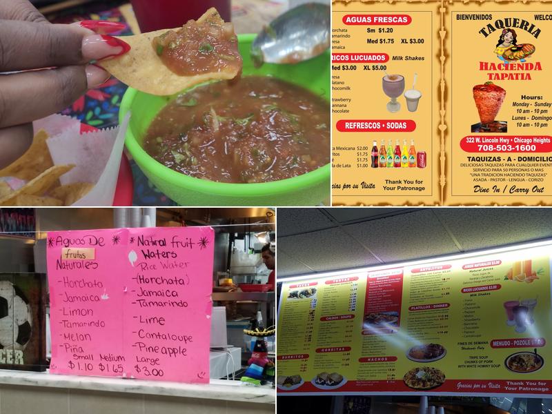 Taqueria Hacienda Tapatia Menu