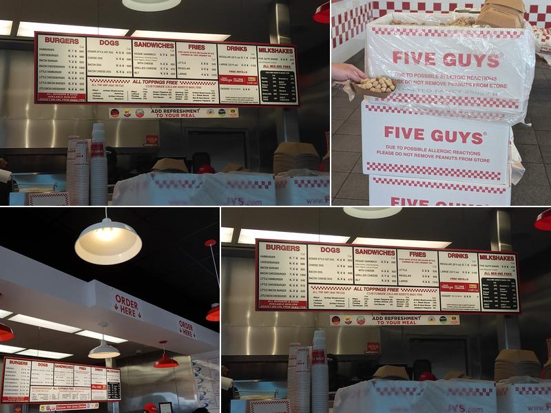Five Guys Menu