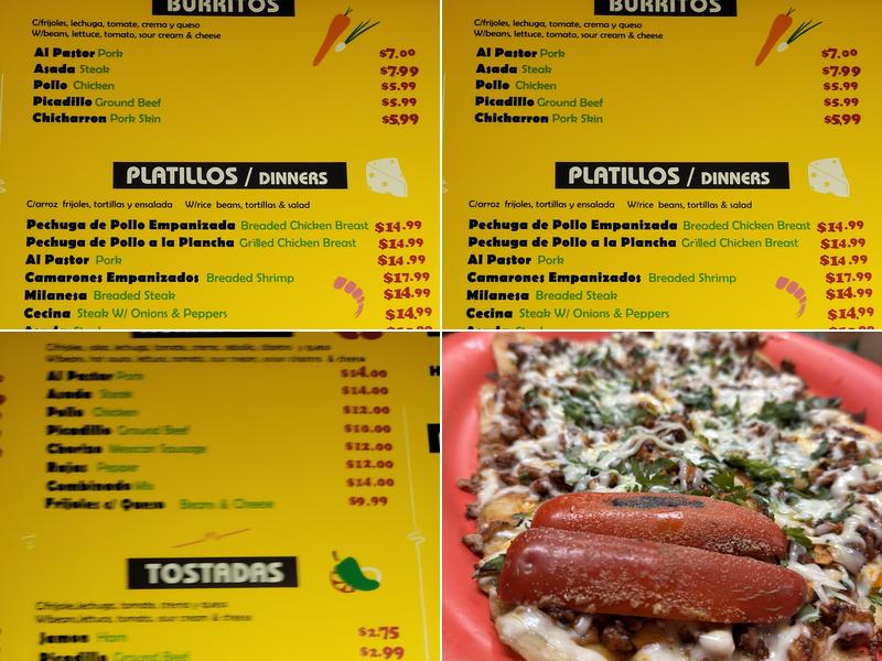 Taqueria Morelia MELROSE PARK Menu