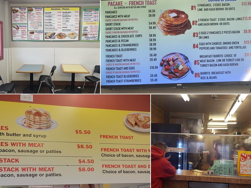 Manny's Tacos & Burritos Menu