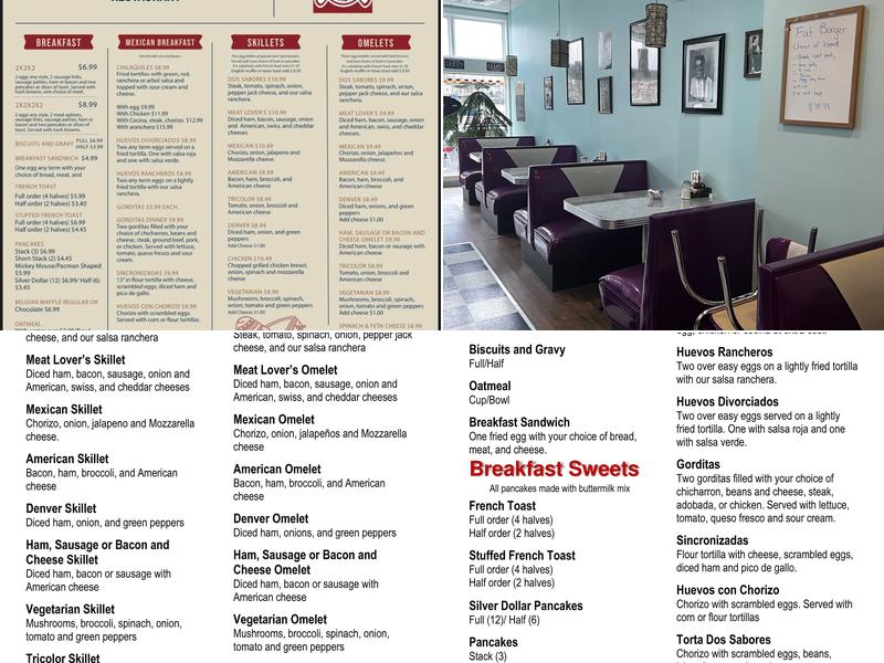Dos Sabores Menu