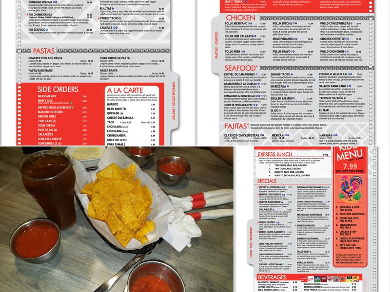 RIO GRILL & CANTINA Menu