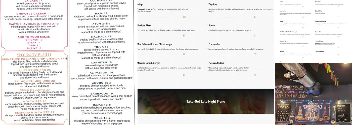 Machaca Menu