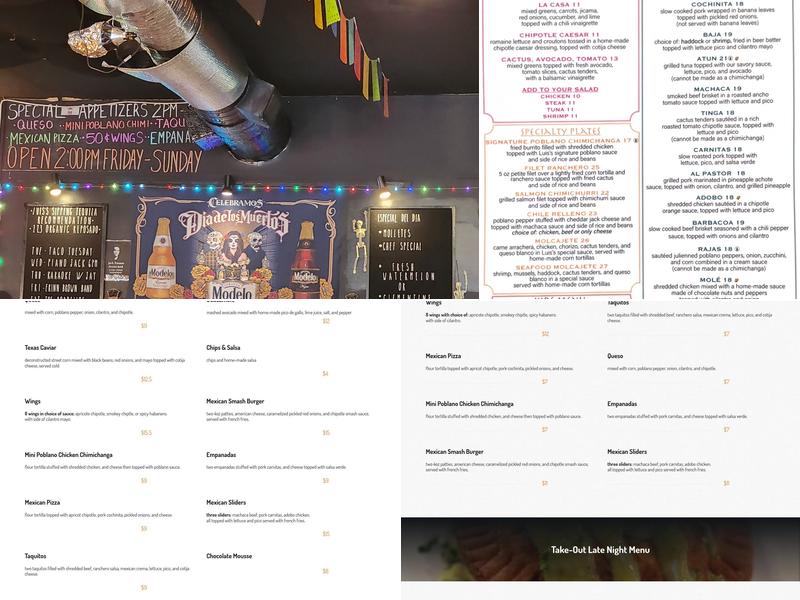 Machaca Menu