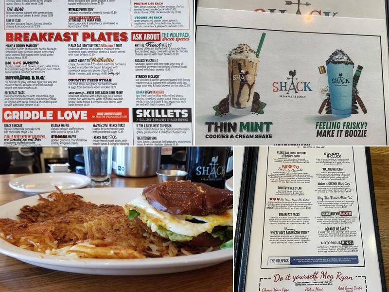 Shack Breakfast & Lunch Menu