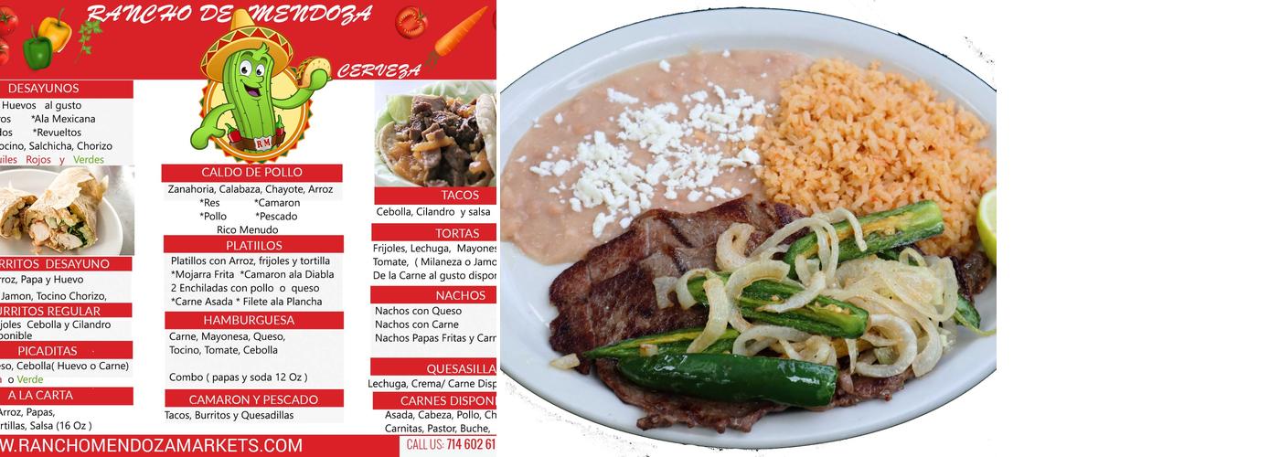Rancho De Mendoza Market Menu