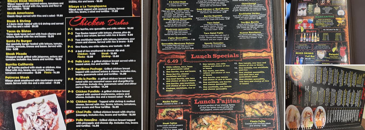 Los Parrilleros Menu