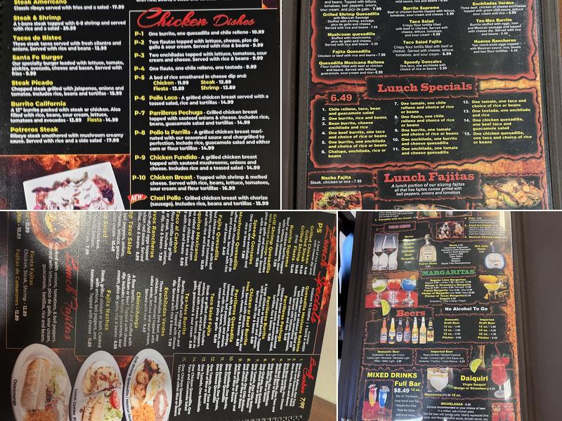 Los Parrilleros Menu