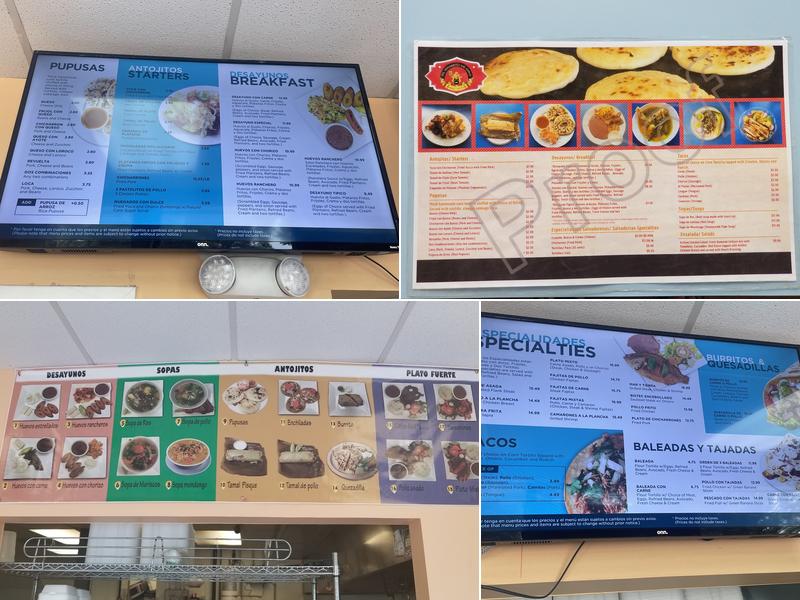 El Granito de Oro Menu