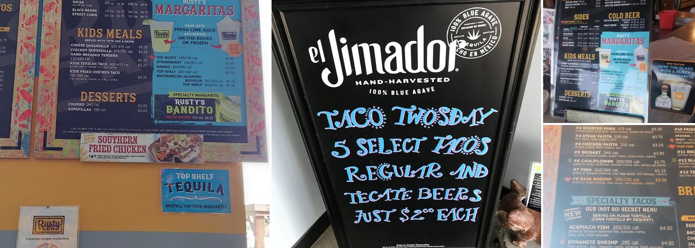 Rusty Taco Menu