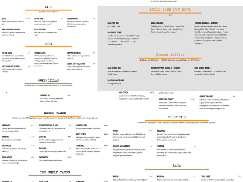 Local Cantina Westerville Menu