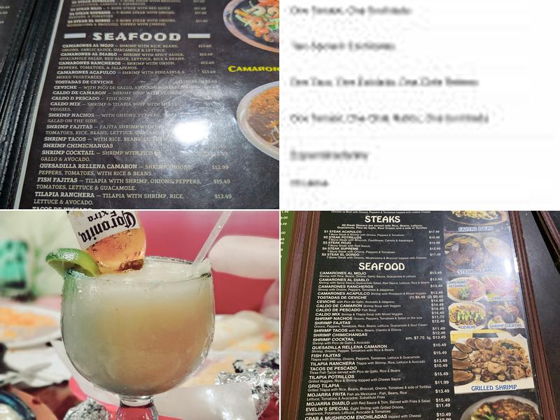 Potrillos Mexican Restaurant Menu