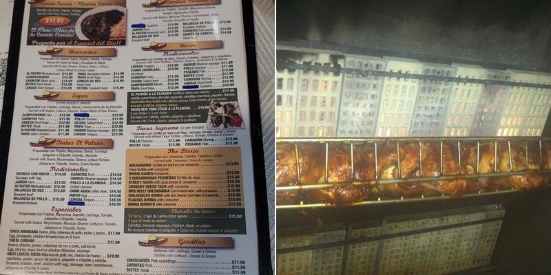 El Sazon de Puebla Menu