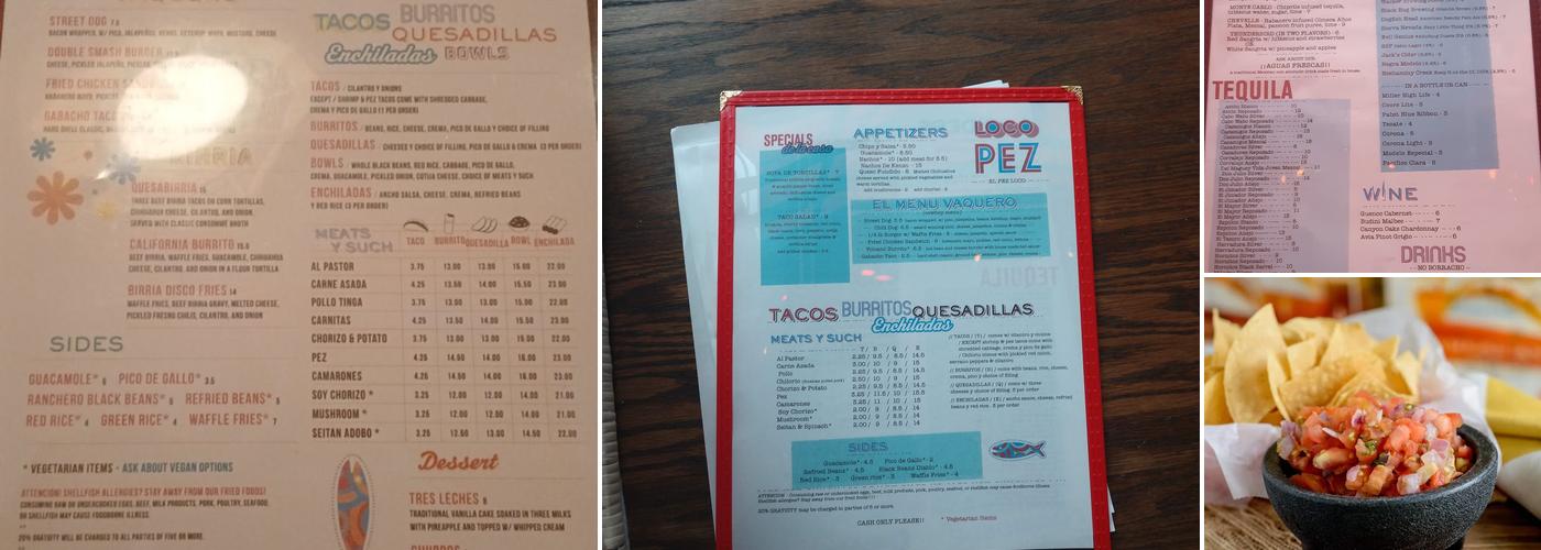 Loco Pez West Philly Menu