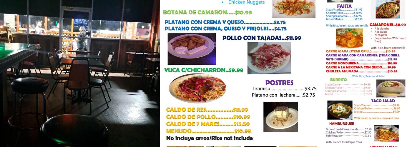 Amigos Restaurant Menu