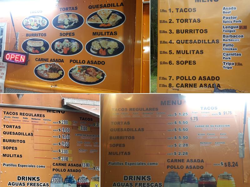 Taqueria El Dolar #2 Menu