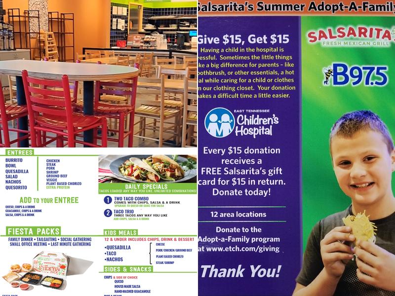 Salsarita's Fresh Mexican Grill Menu