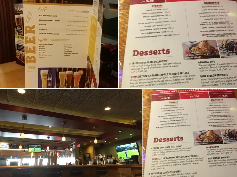 Applebee's Grill + Bar Menu