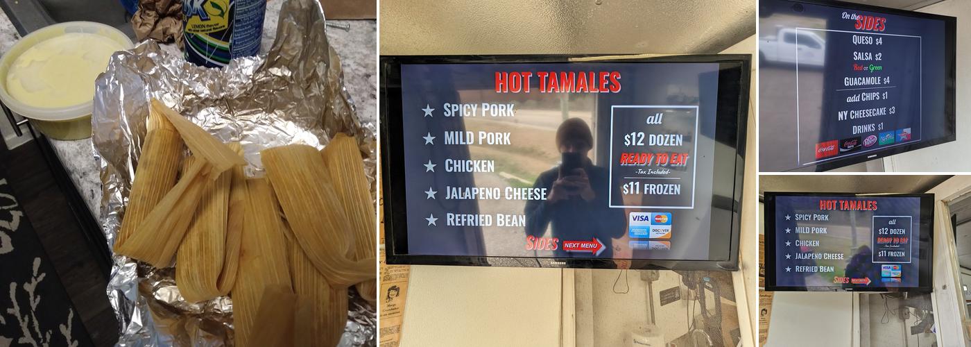 Hot Tamales since 1976 Menu