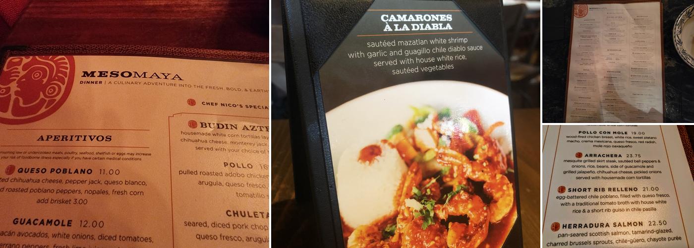 Meso Maya Comida Y Copas Menu