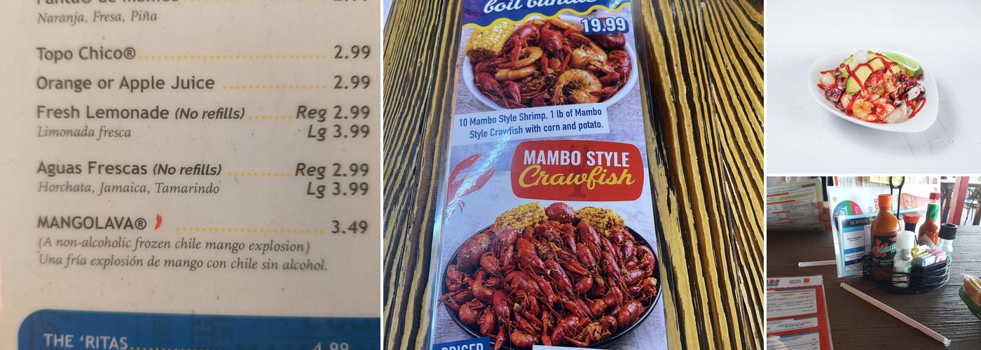 Mambo Seafood Menu